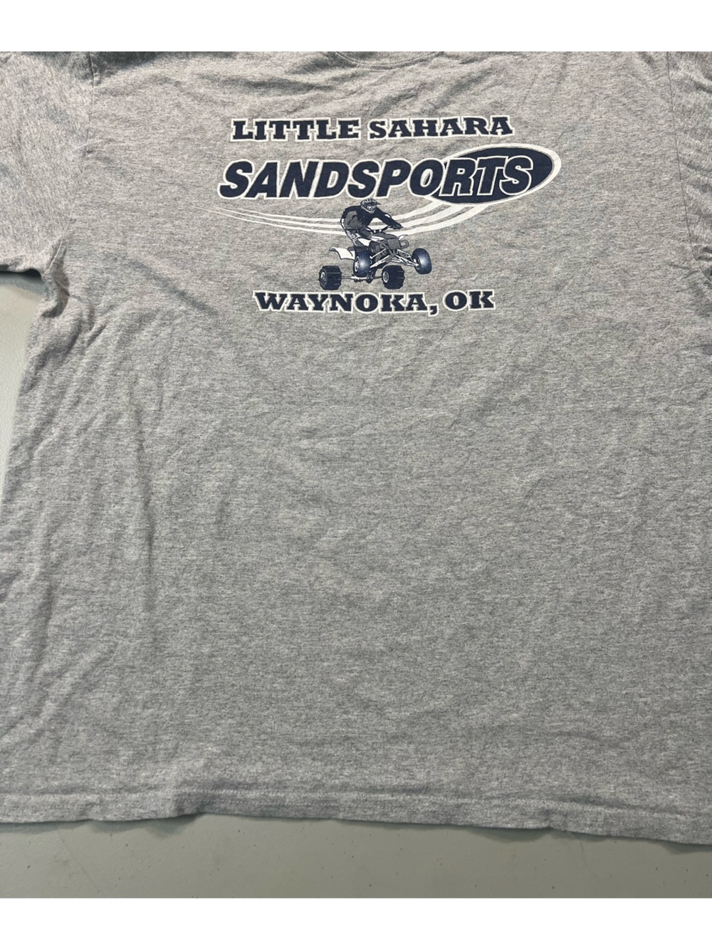 Little Sahara Sand Sports Waynoka OK Graphic T-Shirt Gray Gildan Ultra Cotton XL
